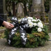 Prodotto Nastro da lutto nero con Calla 40mm 15m