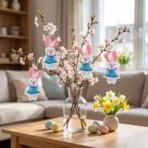 Prodotto Pendente Bunny 5,5 cm Blu 9 pezzi
