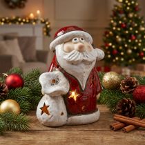 Prodotto Porta tealight decorativo Babbo Natale Natale H15cm