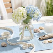 Prodotto Nastro decorativo nastro di cotone marittimo corde color crema 15mm 20m