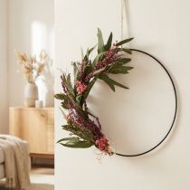 Prodotto Ghirlanda di fiori secchi fai da te con decorazione di lavanda Ø30cm - Set fai da te creativo