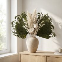 Prodotto Decorazione di foglie di palma per composizioni esotiche e decorazioni da tavola, 5 pezzi