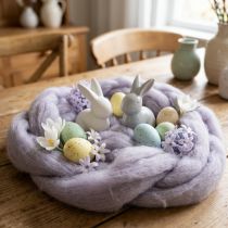 Prodotto Lana decorativa, viola chiaro, cordoncino di lana da 2 m, lana infeltrita per lavori artigianali e floricoltura.