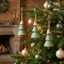 Prodotto Decorazioni per l'albero di Natale, abete da appendere, verde natalizio/naturale H10cm L24cm 4 pezzi