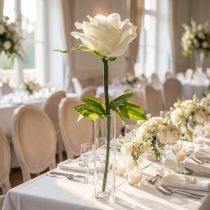 Prodotto Rosa artificiale, fiore gigante per decorare spazi abitativi e matrimoni, 92 cm