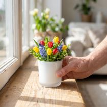 Prodotto Vaso in vetro Ø7,8 cm H8 cm bianco