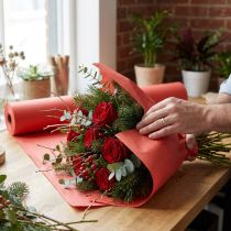 Prodotto Polsino di carta fiore carta velina rossa 25 cm 100 m