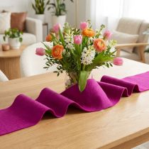 Prodotto Nastro di feltro di lana, fucsia, 15 cm x 5 m, per decorazioni e lavori artigianali