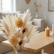 Prodotto Assortimento di Leucodendron sbiancato decorazione su filo 100 pz