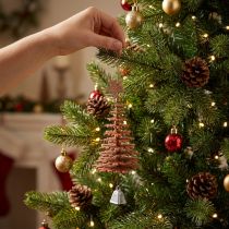Prodotto Albero di natale da appendere, addobbi natalizi, addobbi per albero di natale rame H12cm 29cm