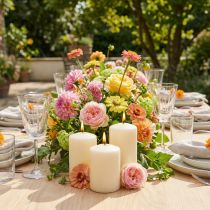 Prodotto Candele a colonna candele color crema H70mm Ø50mm 12 pz