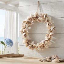Prodotto Ghirlanda di conchiglie decorazione conchiglia decorazione da appendere marittima Ø33cm 60cm