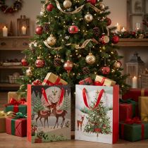 Prodotto Sacchetti regalo Sacchetti regalo di Natale cervo 24×18cm 2pz