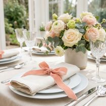 Prodotto Nastro di velluto rosa salmone, nastro regalo decorativo, 15 mm, 7 m