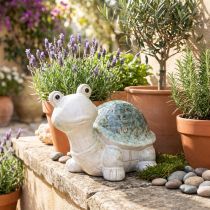 Prodotto Statuetta di tartaruga in ceramica come elemento decorativo nella zona giorno, 22 cm
