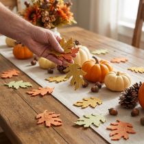 Prodotto Decorazione da tavola autunno foglie autunnali decorazione sparsa foglie 4 cm 72 pz