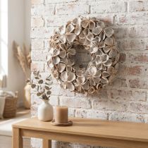 Prodotto Ghirlanda con fiori di loto, decorazione naturale, fiori secchi, 35 cm