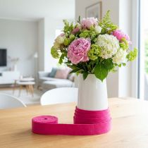 Prodotto Nastro in feltro nastro in lana rosa nastro in feltro di lana tessuto decorativo 15 cm 5 m