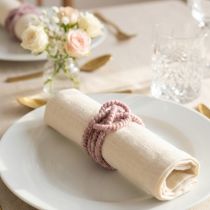 Prodotto Cordoncino di lana con filo rosa e oro, 5 m x 5 mm con filo, per decorazioni e lavori artigianali