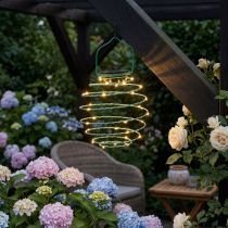 Prodotto Giardino solare verde chiaro 22 cm con 25 LED bianco caldo