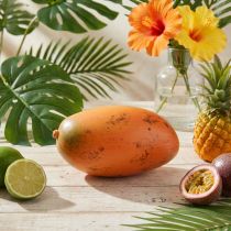 Prodotto Frutto decorativo mango artificiale Frutto artificiale Ø7cm L12cm