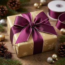 Prodotto Nastro regalo in taffetà per regali di Natale, 40 mm, 50 m