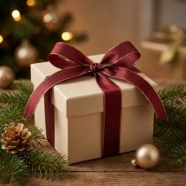 Prodotto Nastro decorativo in taffetà, stretto, per confezioni regalo, largo 10 mm, lungo 50 m.
