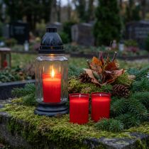 Prodotto Ricarica candele per luci tombali rosse H6.5cm 22h 15pz