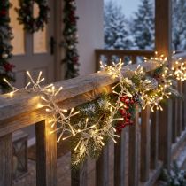 Prodotto Stringa di luci LED per esterno x 448 3m bianco caldo
