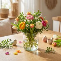 Prodotto Vaso in vetro, vaso per fiori, vaso decorativo incolore Ø9cm H10cm