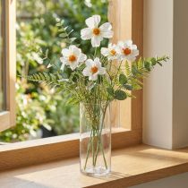 Prodotto Fiori artificiali Cosmea fiori di seta bianca H51cm 3 pz