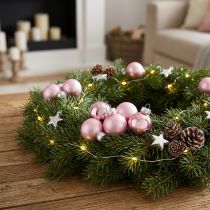 Prodotto Mini palline per albero di Natale in vetro viola chiaro Ø2,5 cm 22 pz