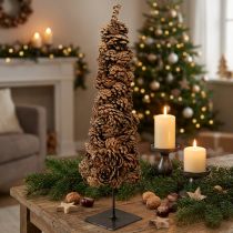 Prodotto Decorazione a cono per albero di Natale, naturale, 14×50cm