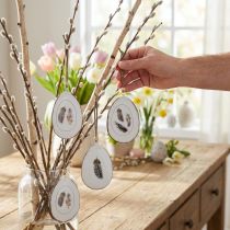 Prodotto Uova di Pasqua da appendere uova decorative da appendere decorazione in metallo 5×7 cm 8 pz