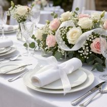 Prodotto Nastro in organza nastro regalo nastro bianco cimosa 25mm 50m