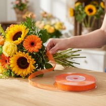 Prodotto Nastro in organza nastro regalo nastro arancione cimosa 6mm 50m