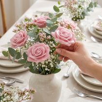 Prodotto Rose in cera rose decorative cera rosa Ø8cm 12 pz