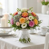Prodotto buste per fiori in pizzo di carta 22 cm 25 pezzi