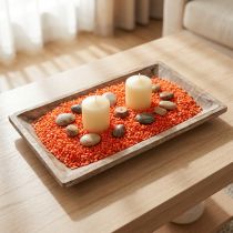 Prodotto Granuli decorativi pietre decorative arancioni 2mm - 3mm 2kg