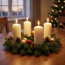 Prodotto Candele a colonna H100 Ø50cm Candele color crema 12pz