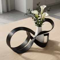 Prodotto Filo piatto di alluminio, nero, filo decorativo artigianale, 5 mm x 10 m