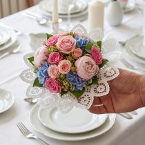 Prodotto buste per fiori in pizzo di carta 16 cm 25 pezzi