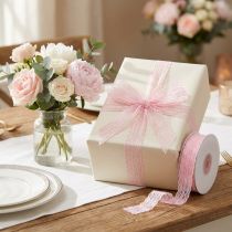 Prodotto Nastro in pizzo rosa, 20 mm x 20 m