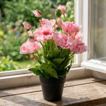 Prodotto Papavero orientale, fiore artificiale, papavero in vaso rosa