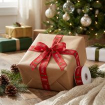 Prodotto Nastro regalo, nastro natalizio, nastro natalizio Buon Natale 25mm 18m