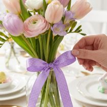 Prodotto Nastro regalo nastro decorativo punteggiato viola 10 mm 25 m