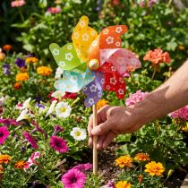 Prodotto Palo da giardino girandola girandola decorazione da giardino colorato Ø31cm H75cm