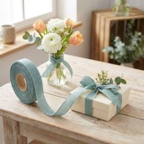 Prodotto Nastro decorativo natura menta 25mm 20m