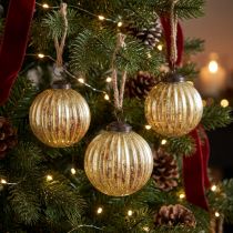 Prodotto Palle per albero Palle di Natale dorate in vetro Ø7cm H7,5cm 6 pezzi