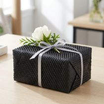 Prodotto Carta da regalo nera in carta a nido d'ape L50,5 cm L2500 cm